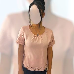 Shein blush tone blouse